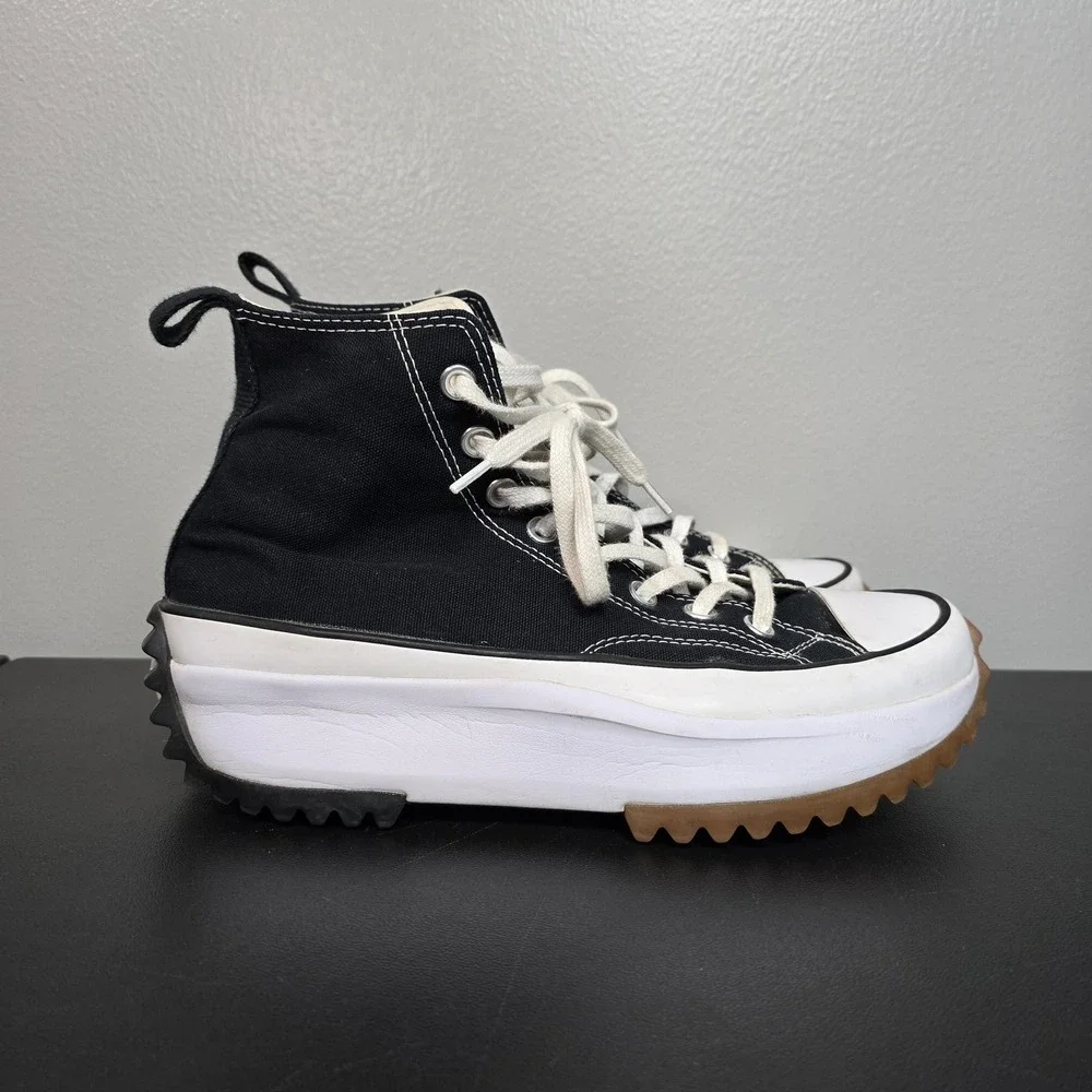 Converse Shoes Womens 9 Black Run Star Hike Platform Chuck Taylor Sneakers